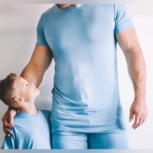 MONKEEROOS PAJAMAS MENS SHORT SLEEVE T-SHIRT HEAVEN BLUE - M